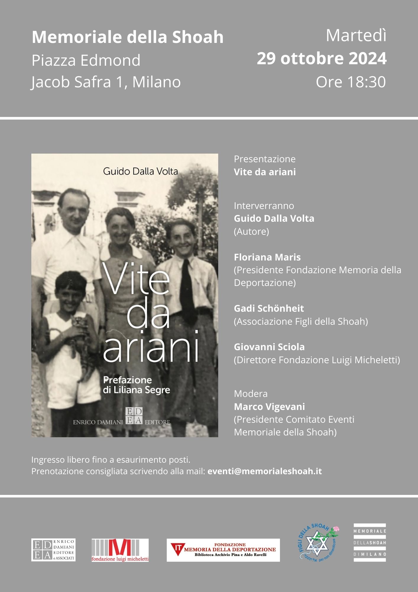 AGENDA 2024 - Presentazione libro "Vite da Ariani"